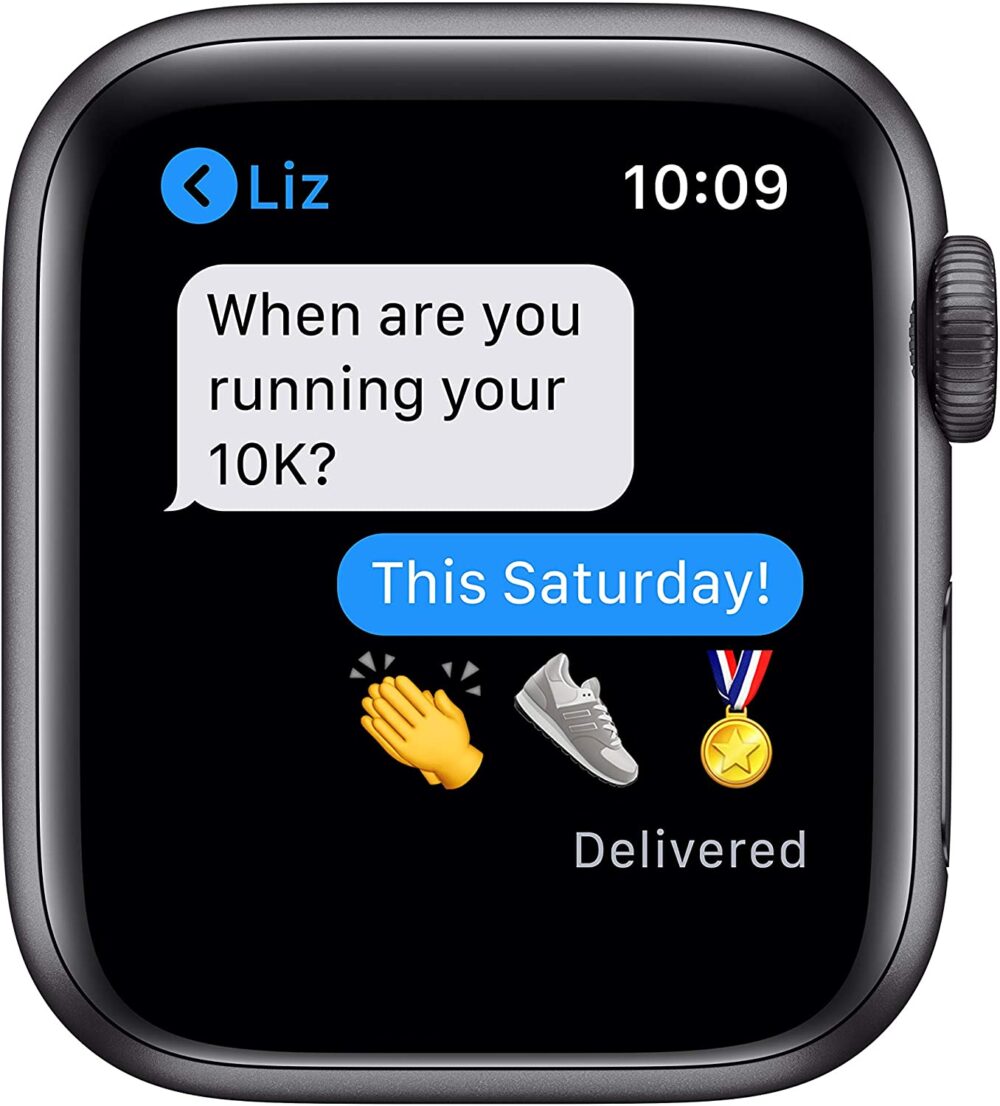 New Apple Watch Series 6 (GPS, 40mm) - Space Gray Aluminum Case with Black Sport Band - Image 4