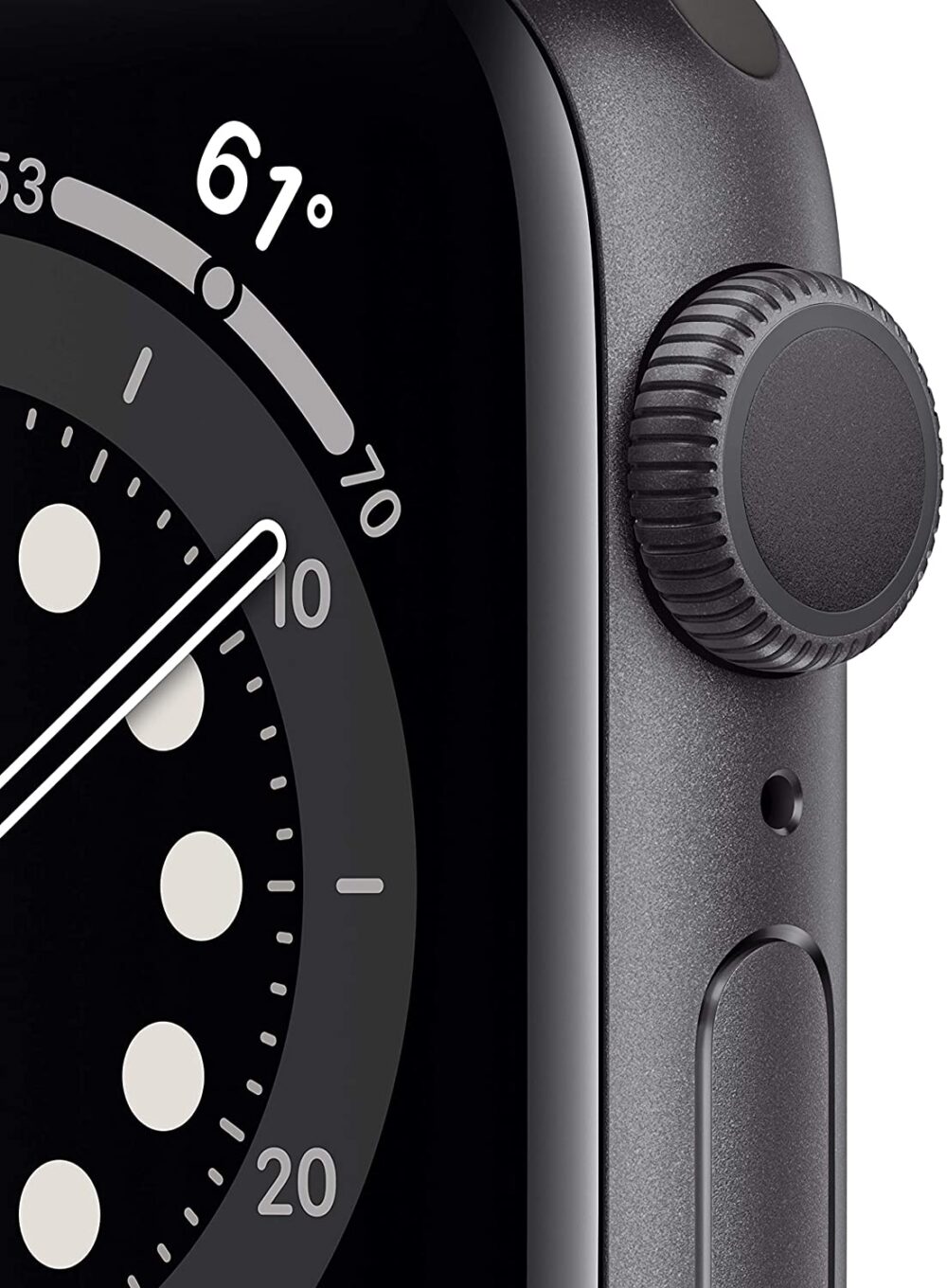 New Apple Watch Series 6 (GPS, 40mm) - Space Gray Aluminum Case with Black Sport Band - Image 2